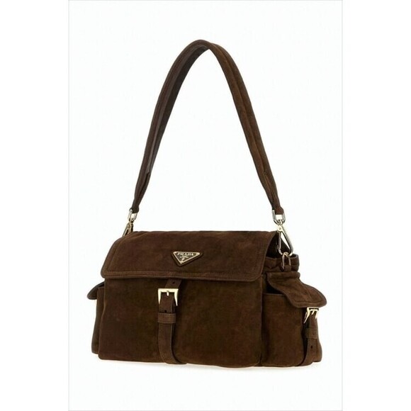 Prada Structured Lambskin Shoulder Bag With Gold-Tone Accents - NWT - Picture 2 of 2